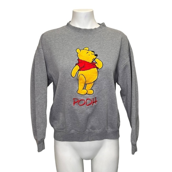 Disney Tops - Vintage Disney Mickey Inc Winnie Pooh Embroidered 3D Sweatshirt Boxy Fit